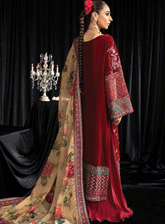 Maya By Nureh Embroidered Velvet Unstitched 3 Piece Suit - NU23MYV NS-106 ELISA